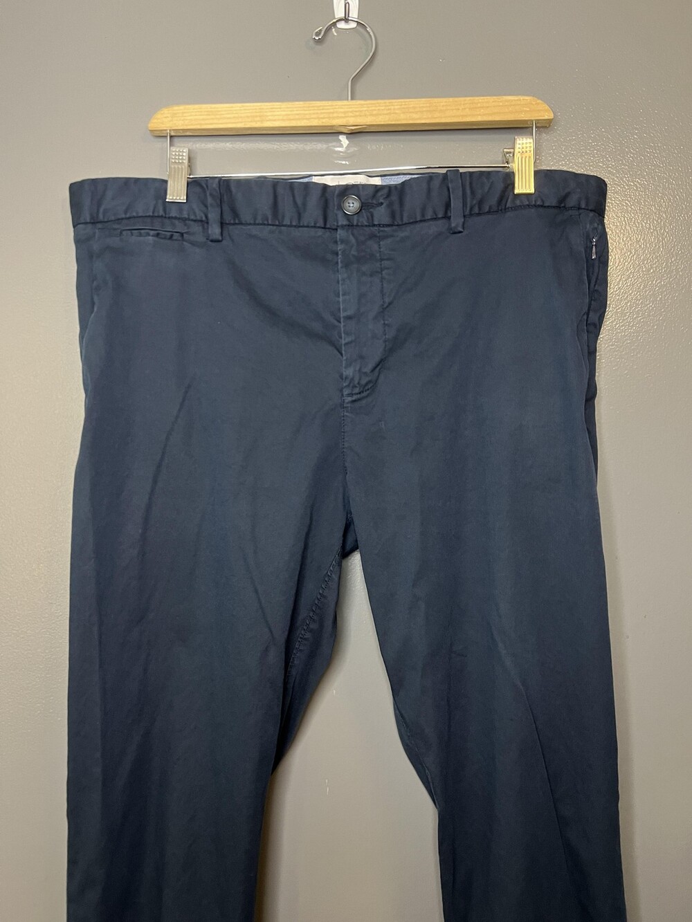 Original Penguin Pants Mens 38x32 Blue Chino Stretch Straight Casual OP4349